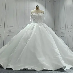 Munuleo, тонкие пышные белые Африканские свадебные платья, простые свадебные платья, платья для невесты, оптовая продажа из Китая