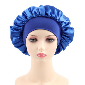 Gorro de satén de moda europea y americana para mujer, elástico de ala ancha con purpurina para gorro de dormir, poliéster impreso personalizable, <span class=keywords><strong>Ca</strong></span> diaria - Product Image 6