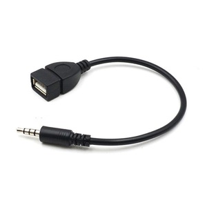 สายอะแดปเตอร์เสียง USB ตัวเมียเป็น 3.5 มม. ตัวผู้สำหรับการเชื่อมต่อโทรศัพท์มือถือในรถยนต์ - Product Image 2