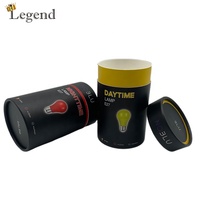 Boîtes Cadeaux Rondes en Verre avec Insert en Mousse EVA, Conception Personnalisée, Logo LED, Emballage en Papier, Tube Cylindrique, Boîte pour Ampoule
