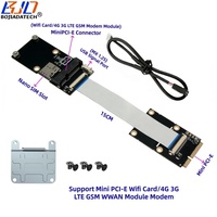 Interface Mini PCI-E vers adaptateur sans fil MPCIe Mini PCIe avec 1 emplacement pour carte NANO SIM pour module modem WIFI / 4G 3G LTE GSM WWAN