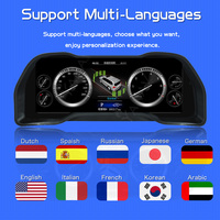 Tableau de bord Android 12,3 pouces avec écran tactile capacitif LCD, cockpit virtuel, compteur de vitesse numérique, cluster numérique, garantie 1 an