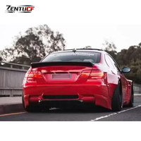 Kit carrosserie large en fibre de verre Série 3 M3, pour pare-chocs avant, aileron arrière et ailes de BMW E92 E93