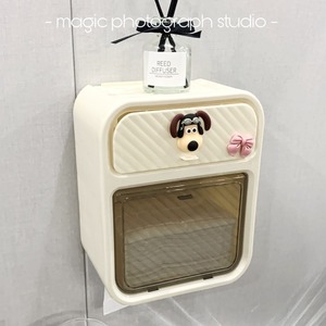 <b>Wall</b> Mounted Toilet Paper Holder Shelf Double Layer Storage Box For Bathroom With <b>Mirror</b> And Drawer - Product Image 3