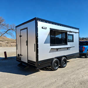 <span class=keywords><strong>Remorque</strong></span> alimentaire argentée, cuisine commerciale mobile pour tacos, burgers, hot-dogs, poulet frit, frites, ailes, plancha, idéale pour les affaires de restauration de rue - Product Image 2