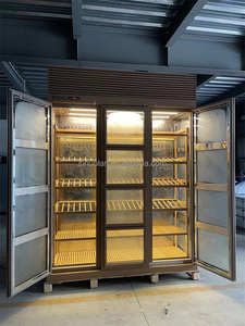 Refroidisseur de vin commercial 1500L refroidi par air Vitrine Réfrigérateur à boissons à trois portes pour hôtel en verre - Product Image 4