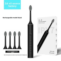 Brosse à dents électrique X5 de haute qualité, brosse douce, innovation, vente en gros, meilleure brosse à dents électrique, brosse à dents rechargeable étanche