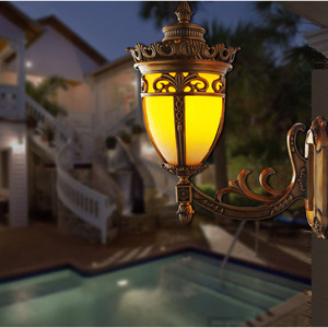 Lampe murale extérieure en cuivre, Led, étanche, 110-240V, forme cylindrique, pour éclairage de jardin et de terrasse - Product Image 3