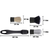 Offre Spéciale : Kit de 4 brosses de nettoyage et de detailing automobile pour moteur et jantes, avec support de séchage pour l'entretien de la voiture