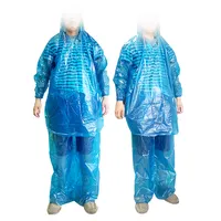 Combinaisons de pluie pour hommes imperméables et respirantes manteaux de  pluie avec bande réfléchissante accrocheuse, pantalon de veste d'équipement  de pluie durable