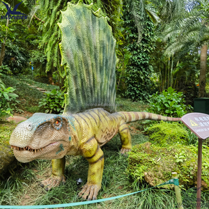 Achetez un modèle de dinosaure animatronique Dimetrodon avec capteur infrarouge pour parc à thème sur le thème des dinosaures en plein air - Product Image 4