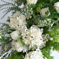 Arc bohème boisé décoration murale panneau de fleurs en soie artificielle pour toile de fond de réception de mariage en plein air écologique