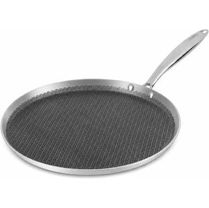 Triply Stainless Steel Frying <b>Pan</b> Saute <b>Pan</b> Non-Stick Coating Gas <b>Induction</b> Cooking 3 Layers Stainless Steel Fry <b>Pan</b> - Product Image 1