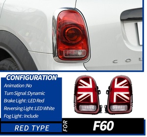ไฟ LED ติดท้ายรถ F60ขนาดเล็กในชนบทขนาด2017-2020 6500K 100W กันชนหลังรถสุดฮ็อต - Product Image 5