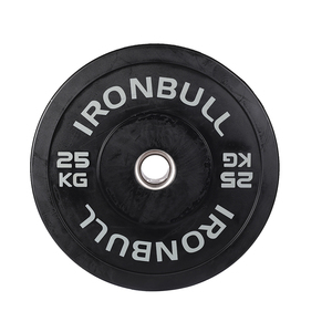 Unisex Black Rubber+Cast Iron Bumper Plate IRON BULL Commercial Use Multi-Size 5-45kg/LB Factory Wholesale <strong>Weight</strong> Plates - Product Image 3