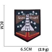 Écusson brodé Xiaotian Astronaut, badge pour vêtements d'enfants sur le thème de l'espace, écusson brodé planète, étiquette brodée pour ordinateur