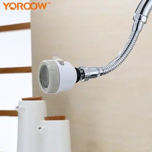 YOROOW-grifo de cocina giratorio ABS 360, rociador con cabezal de pulverización, filtro contra salpicaduras, ahorro de agua, aireador de lluvia, buen precio de fábrica