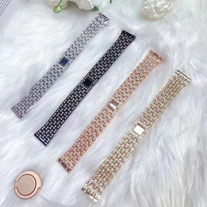Braccialetto a catena da donna di lusso con diamanti 40mm 41mm 44mm 45mm per <span class=keywords><strong>apple</strong></span> <span class=keywords><strong>Watch</strong></span> Series 6 7 <span class=keywords><strong>8</strong></span> - Product Image 5