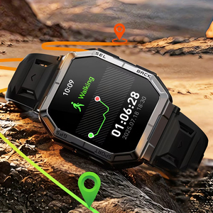 Montre connectée K78 avec écran tactile TFT de 1,95 pouce, 1000 mAh, appels téléphoniques, montres numériques, sport de plein air, boussole, GPS, tracker pour hommes - Product Image 4