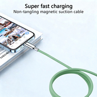 Câble USB C vers USB C à charge rapide magnétique puissante 240W 5A, longueur personnalisée, silicone liquide souple pour iPhone 15 16 iPad
