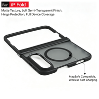 Coque de téléphone pour iPhone Duo, texture mate, magnétique, couverture complète de l'appareil