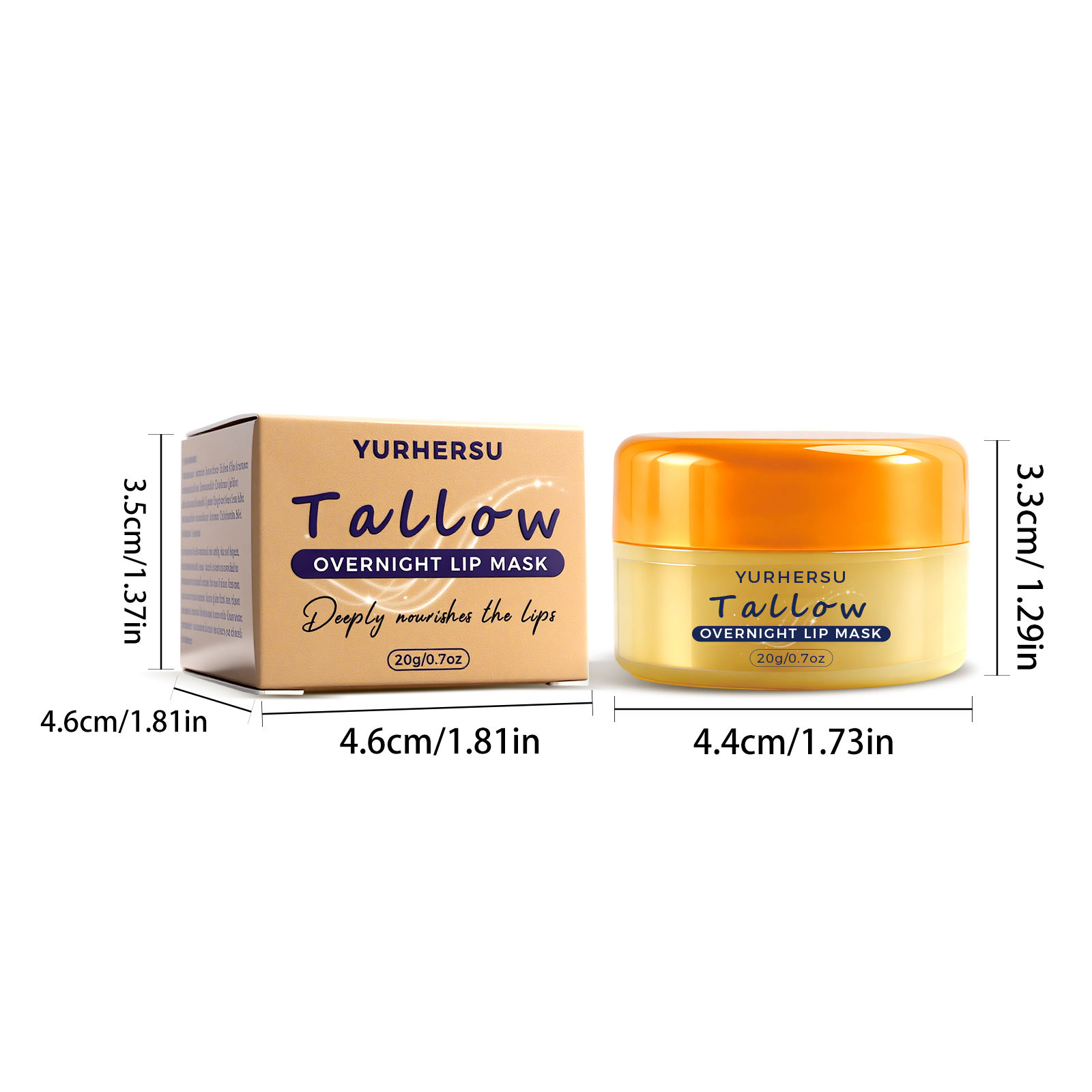 Mascarilla labial nocturna de sebo