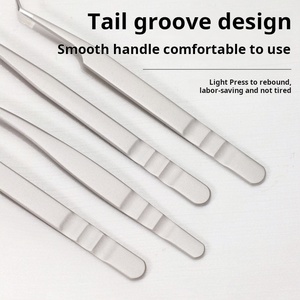 <span class=keywords><strong>Pince</strong></span> à épiler d'extension de cils extensible professionnelle personnalisée de haute qualité pointe pointue à 45 degrés en acier inoxydable de haute précision - Product Image 5