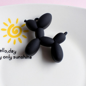 Accesorios de Resina Blancos y Negros con Diseño de Perro Globo y Flor, Botones, Adhesivos para Fundas de Teléfono, Tazas, Colgantes y Decoración de Zapatos - Product Image 3