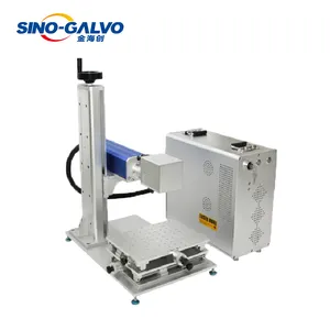 Sino-Galvo 10W 20W 30W Split Portable Fiber Laser Marking Machine Fiber Laser Engraver with 110*110mm 175*175mm F-theta Lens