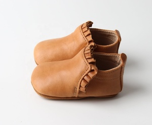 Sole antiscivolo stivali da <span class=keywords><strong>bambina</strong></span> in morbida pelle <span class=keywords><strong>scarpe</strong></span> prime <span class=keywords><strong>passi</strong></span> con pizzo per feste o inverno stagione estiva Design piatto - Product Image 1