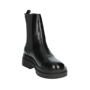 Sabf241015 stivali Chelsea tacco alto Slip-On cotone nero plateau PU soletta autunno/inverno/estate altezza crescente piatta - Product Image 5