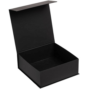 high quality custom hair extension cup toy black rigid cardboard magnetic box