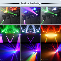 Barre de projecteurs mobiles 2x30W DMX512 pour DJ et discothèque, 2x6x8W RGBW 4-en-1 LED Par pour scène et soirées