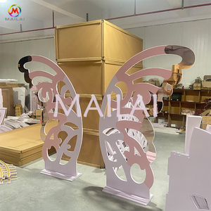 Fondo de mariposa rosa, soporte de alas de boda, Fondo de ducha de bebé - Product Image 2