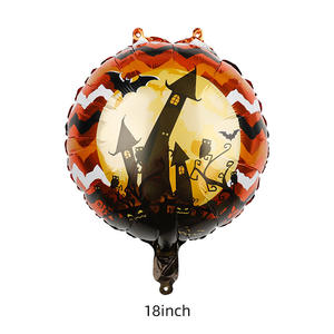 Nouveau <span class=keywords><strong>18</strong></span> <span class=keywords><strong>pouces</strong></span> Halloween boule en aluminium film ballon citrouille fantôme crâne blague fête décoration - Product Image 6