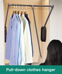 Système de suspension silencieux pour armoire, cintre relevable durable, système de levage spécialisé pour vestiaires - Product Image 5