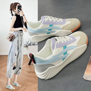 Zapatos Deportivos Casuales para Mujer, Blancos, Tacón Bajo, Suela de Goma, Soporte de Arco, Estilo para Caminar, Tallas 35-43 - Product Image 1
