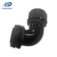 ROHS M32 Long Fil Étanche Cordgrip IP68 À Angle Droit 90 Degrés En Plastique Coude Presse-étoupe