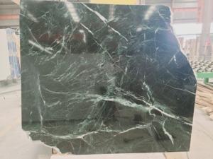 Losas de mármol verde pulido de <span class=keywords><strong>Italia</strong></span> para revestimiento de paredes del hogar, encimeras de Banco de hotel, baldosas y escaleras del hogar - Product Image 5