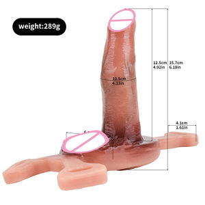リアルスキン女性ディルドマスターベーター振動マッサージツール付きベルトハーネスセックスグラインダー膣ターゲットセックスおもちゃ - Product Image 5