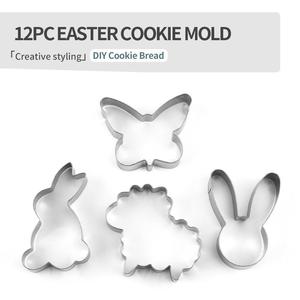 <span class=keywords><strong>Stampi</strong></span> per <span class=keywords><strong>Biscotti</strong></span> in Acciaio Inox di Alta Qualità, Ecologici e Antiaderenti, Serie Pasquale, <span class=keywords><strong>Stampi</strong></span> per Torte Fai-da-Te e Utensili da Forno Pronti per la Spedizione - Product Image 4