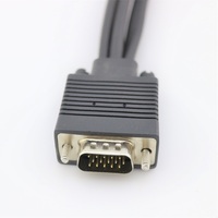 Cable Adaptador Convertidor de 15 Pines VGA SVGA a 4 Pines Video 3 RCA AV TV para PC, Cable de Audio XLR Hembra/Macho a D-SUB de 9 Pines