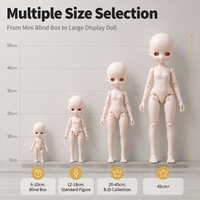 Usine OEM ODM : Figurine d'action en PVC personnalisée, poupée BJD, design 3D, multi-articulations mobiles, style anime, jouet de collection pour la vente au détail en boîte mystère