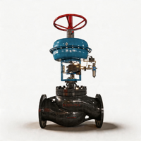 Vannes de régulation pneumatiques proportionnelles avec actionneur à diaphragme, positionneur numérique intelligent 4-20 mA pour la régulation de la pression d'air
