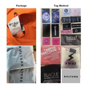 Tùy chỉnh màn hình in trùm đầu bán buôn cam hoodie pháp Terry không có chuỗi quá khổ Áo Thun trống phản quang in áo người đàn ông - Product Image 4