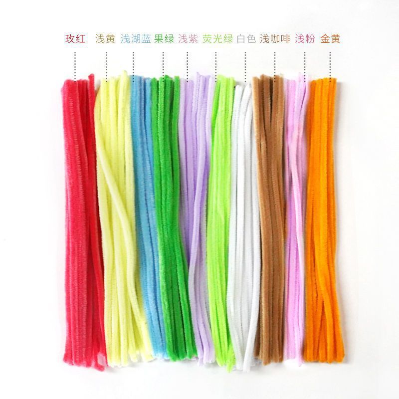 สีอ่อน คละ 100 เส้น