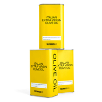 Vente en gros de boîtes en étain jaunes métallisées de 100 ml, 250 ml, 500 ml, 1 L, 2 L, 3 L, emballage cadeau hermétique pour huile d'olive, de noix, d'avocat, de canola, d'huile de piment