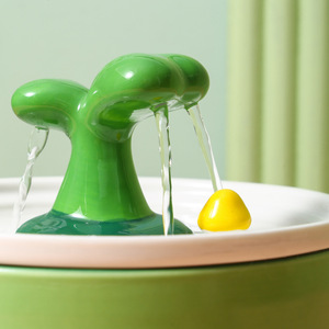 Fuente de agua de cerámica para gatos con circulación automática, ecológica, comedero para mascotas, origen Dehua - Product Image 2
