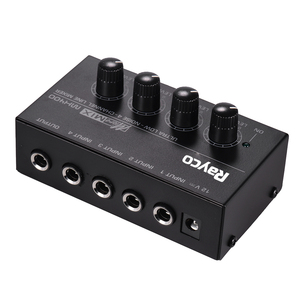 Mezclador de <span class=keywords><strong>Audio</strong></span> Mono de Línea de 4 Canales Ultracompacto MX400, Mezclador de Sonido de Bajo Ruido para Pequeños Bares y Clubes - Product Image 2