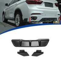 Kit de Carrocería de Alto Rendimiento Estilo Black Warrior, Difusor, Alerón, Faldones Laterales para BMW X6 F16 2015-2019 M Sport